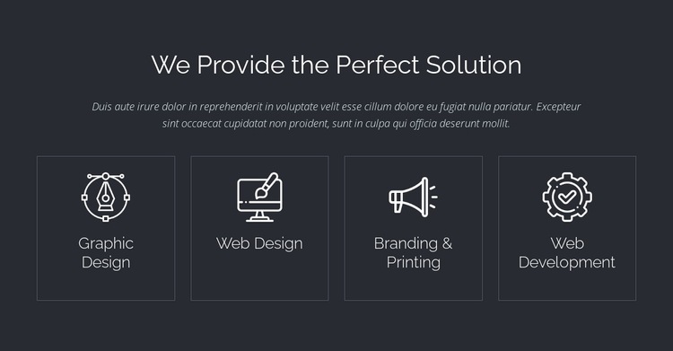 Perfect web solutions Website Builder Templates