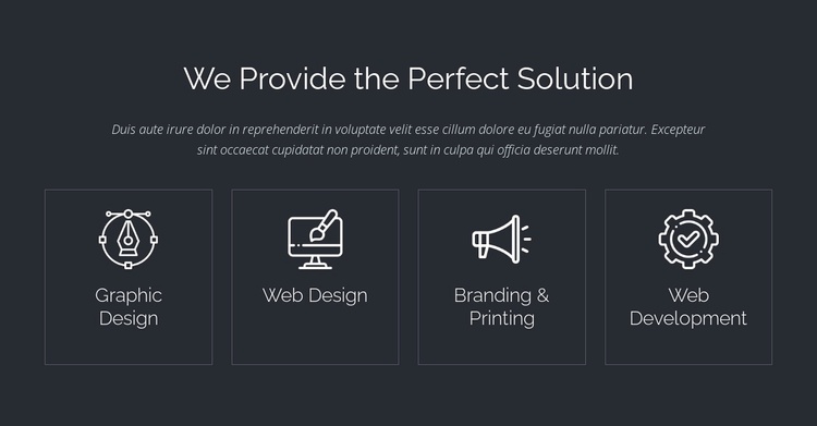 Perfect web solutions Website Template