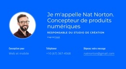 Conception De Site Prête À L'Emploi Pour Concepteur De Produits Numériques