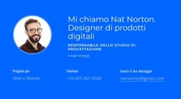 Design Del Sito Pronto All'Uso Per Designer Di Prodotti Digitali