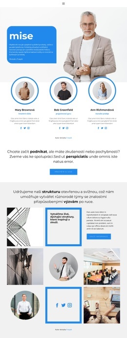 Cíl Společnosti – Šablona HTML5