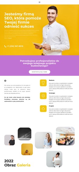 Misja I Cel Darmowy Szablon Strony Internetowej CSS