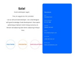 Ingyenes Online Sablon Hello Blokk Névjegyekkel Számára