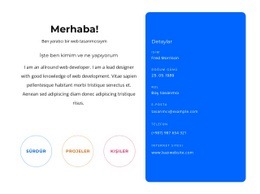 Kişilerle Merhaba Bloğu - Web Sitesi Maket Şablonu