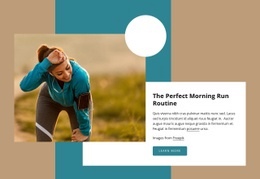 Morning run routine - Html Code Example by Nicepage