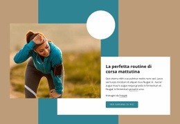 Fantastico Costruttore Di Siti Web Per Routine Di Corsa Mattutina