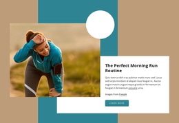 Morning Run Routine Joomla Page Builder Free