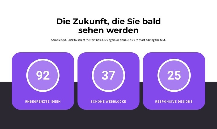 Lass uns anfangen Website Builder-Vorlagen