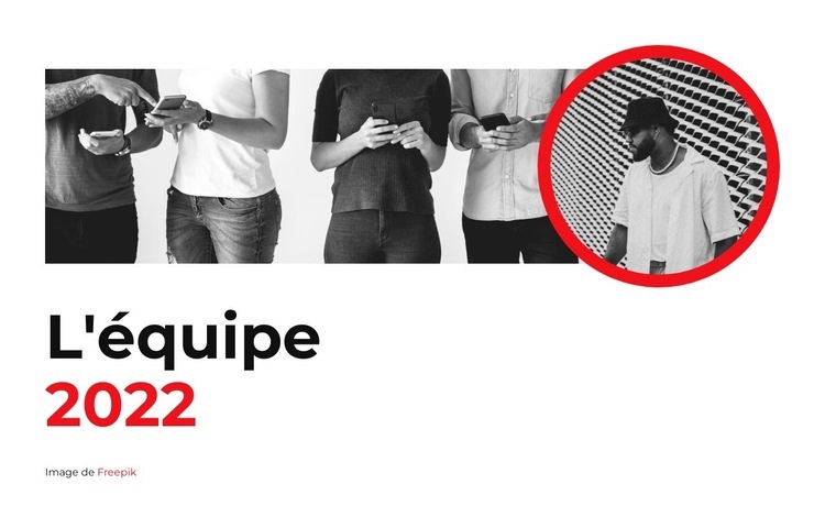 Photo avec notre équipe Conception de site Web