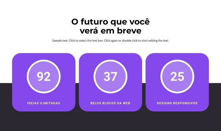 Vamos começar Modelos de construtor de sites