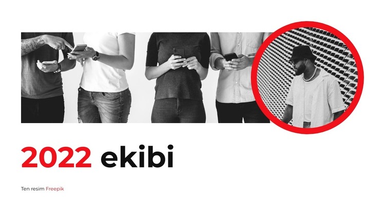 Ekibimiz ile fotoğraf HTML Şablonu