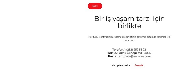 Konseptimiz HTML5 Şablonu