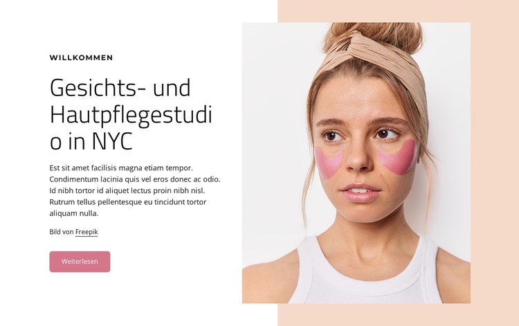 Gesichts- und Hautpflegestudio in NYC CSS-Vorlage