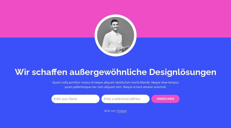 Wir schaffen außergewöhnliche Designlösungen CSS-Vorlage