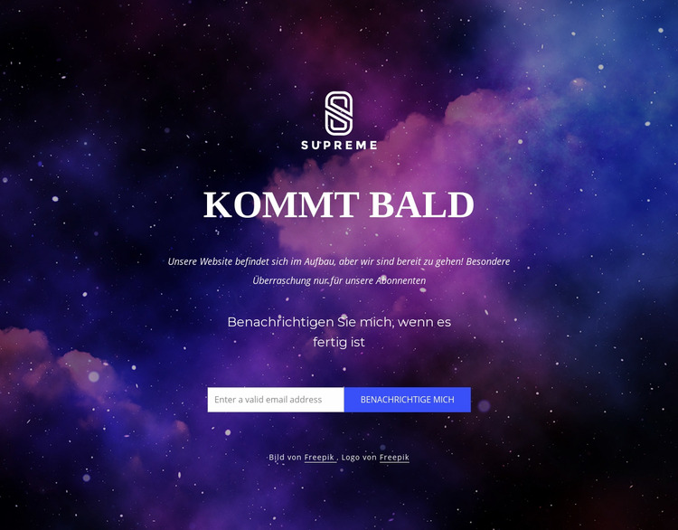 Website kommt bald Joomla Vorlage