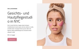 Gesichts- Und Hautpflegestudio In NYC - Website-Modell Für Jedes Gerät