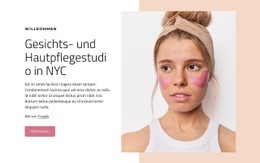 Gesichts- Und Hautpflegestudio In NYC - Einfache Zielseite