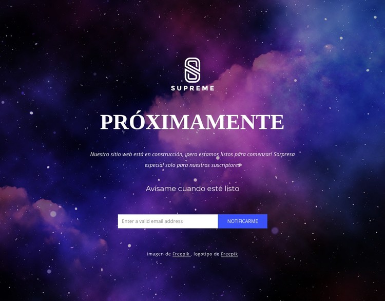 El sitio web estará disponible pronto Plantilla CSS