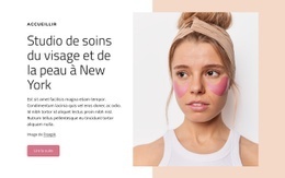 Conception De Site Prête À L'Emploi Pour Studio De Soins Du Visage Et De La Peau À New York