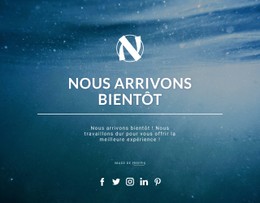 Nous Arrivons Bientôt Modèle De Site Web CSS Gratuit