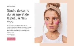 Studio De Soins Du Visage Et De La Peau À New York – Page De Destination HTML5