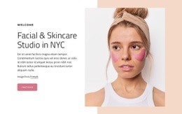 Site Template For Facial And Skincare Studio In NYC