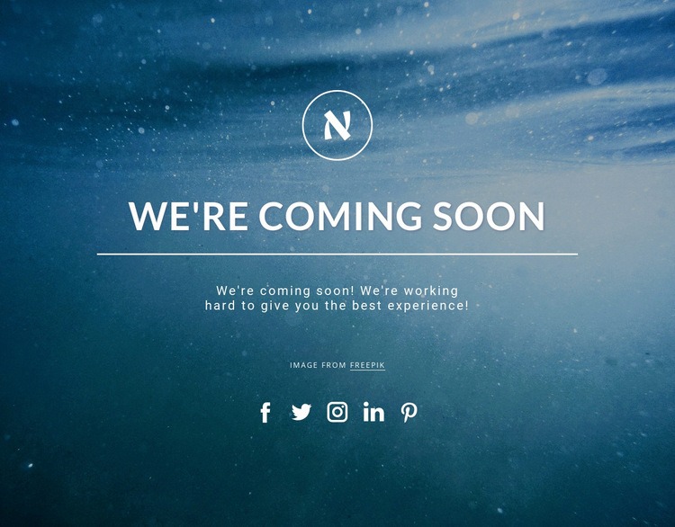 We are coming soon Homepage Design