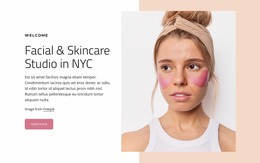 Facial And Skincare Studio In NYC - Website Creator HTML