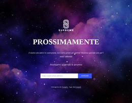 Il Sito Web Sarà Presto Disponibile - Tema WordPress Gratuito
