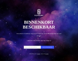 De Website Komt Binnenkort - Gratis Landingspagina