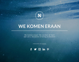 We Komen Eraan - Eenvoudig Websitesjabloon