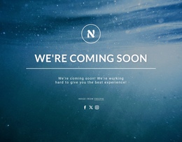 We Are Coming Soon - Single Page Website Template