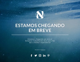 Estaremos Chegando Em Breve - Tema WordPress