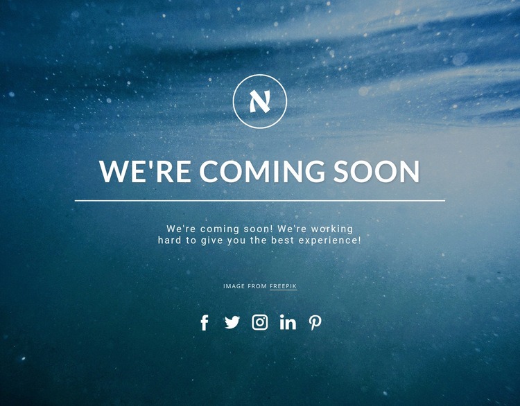 We are coming soon Squarespace Template Alternative
