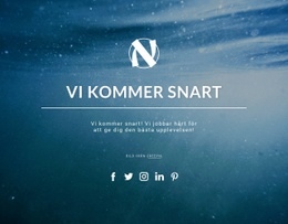 Vi Kommer Snart - Responsiv HTML5-Mall