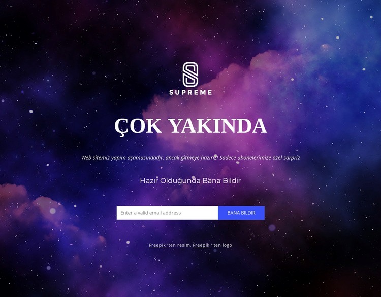 Web sitesi yakında geliyor Web Sitesi Oluşturucu Şablonları