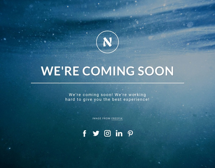 We are coming soon Web Page Design