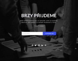 Již Brzy Na Tmavém Pozadí – Bezplatná Šablona Webových Stránek