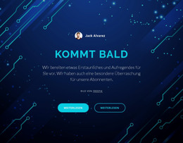 Kommt Bald - HTML-Webvorlage