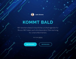 Ein Exklusives Website-Design Für Kommt Bald