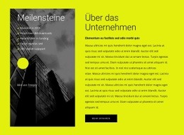 Website-Design Über Uns Block Mit 2 Zellen Für Jedes Gerät