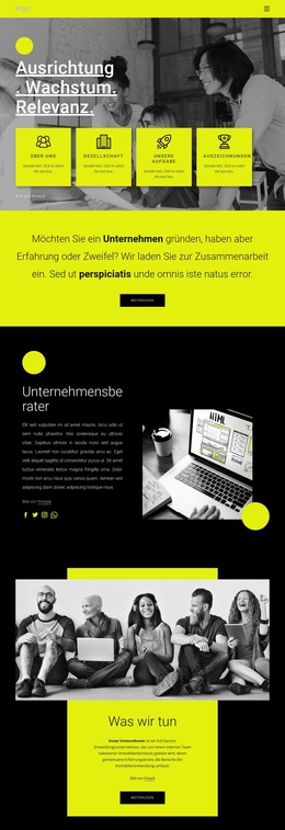 Wir Laden Sie Zur Zusammenarbeit Ein – Fertiges Website-Design