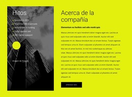 Sobre Nosotros Bloque Con 2 Celdas: Plantilla HTML5 Adaptable