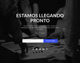 Próximamente Sobre Fondo Oscuro - Mejor Plantilla HTML