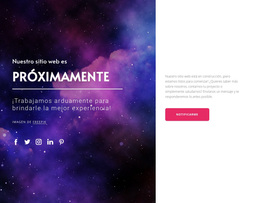 Próximamente Con Botón - Tema De WordPress De Arrastrar Y Soltar