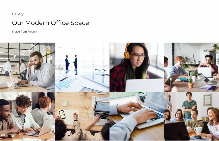Modern office space Html Code Example