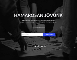 Hamarosan A Sötét Háttér Előtt – A Legjobb HTML-Sablon
