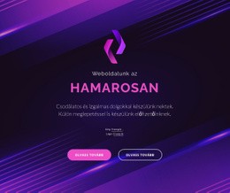 Weboldalunk Hamarosan Megjelenik – Személyes Webhelysablon