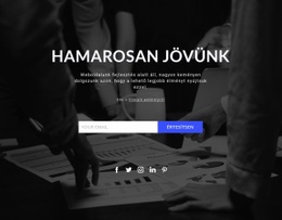 Hamarosan A Sötét Háttér Előtt – Ingyenes Webhelysablon