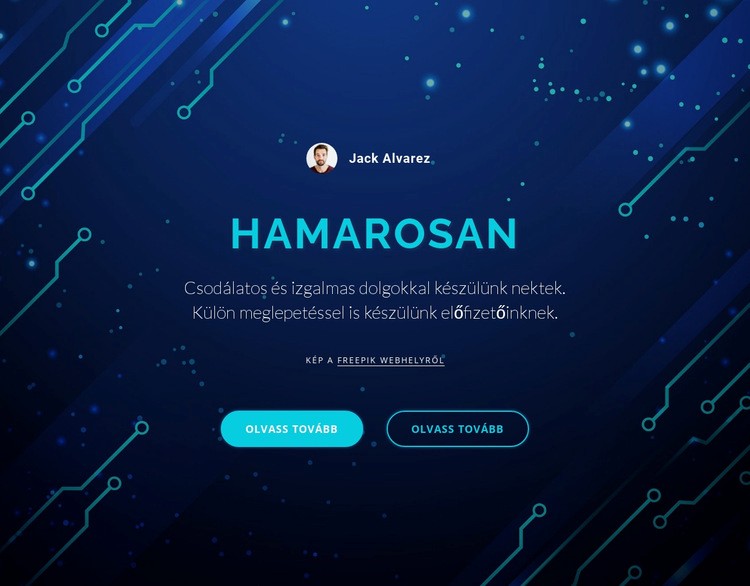 Hamarosan Weboldal tervezés